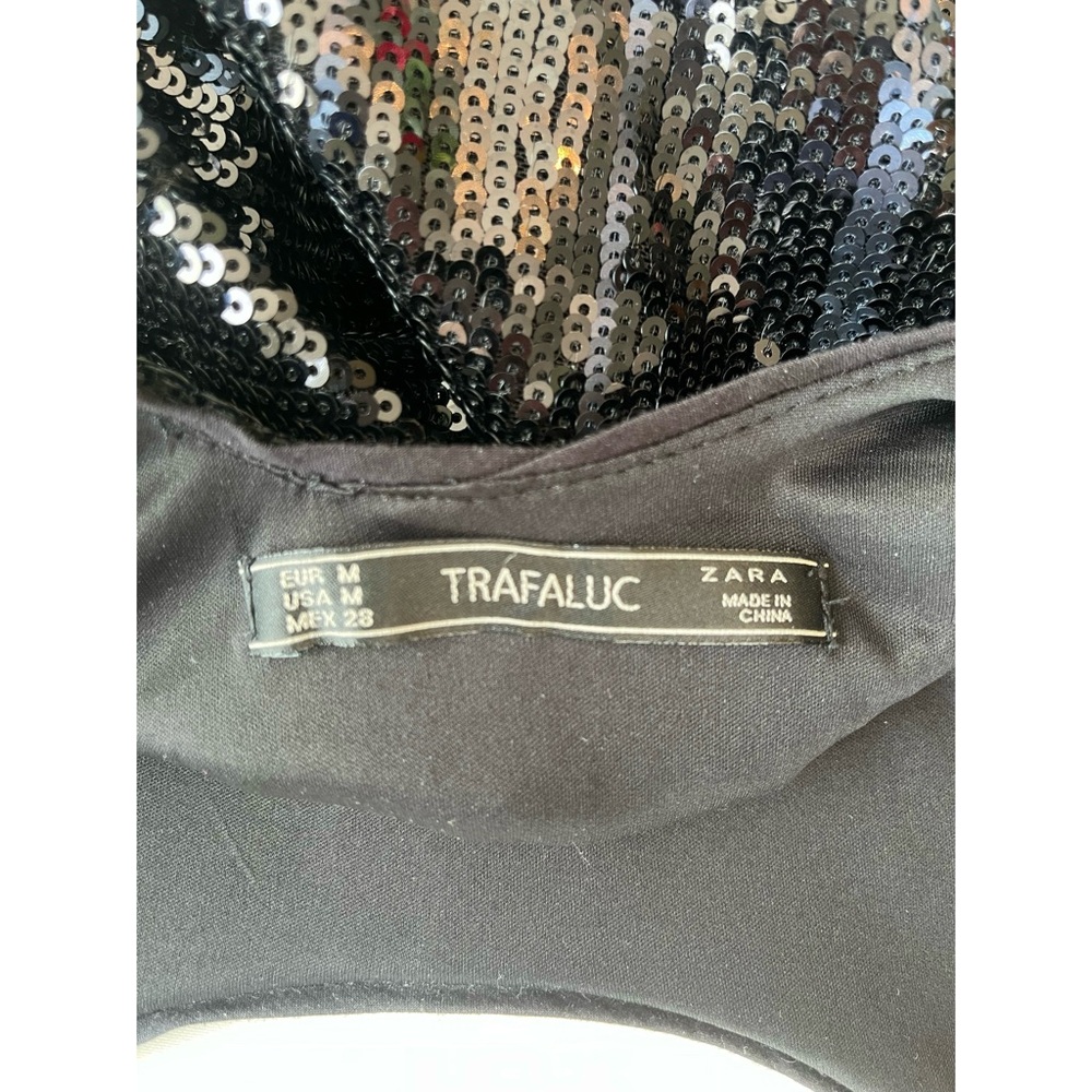 Zara Trafaluc Black Sequin Dress - Picture 4 of 6